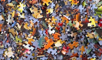 stack of jigsaw puzzle pieces