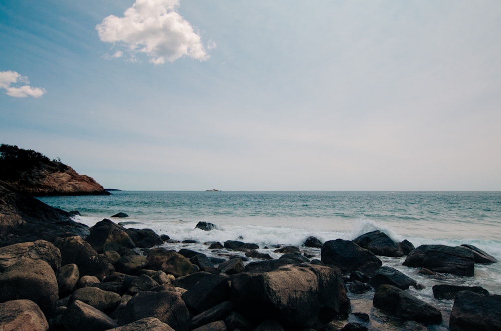 rocks on shore