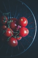 tomato cherry on bowl