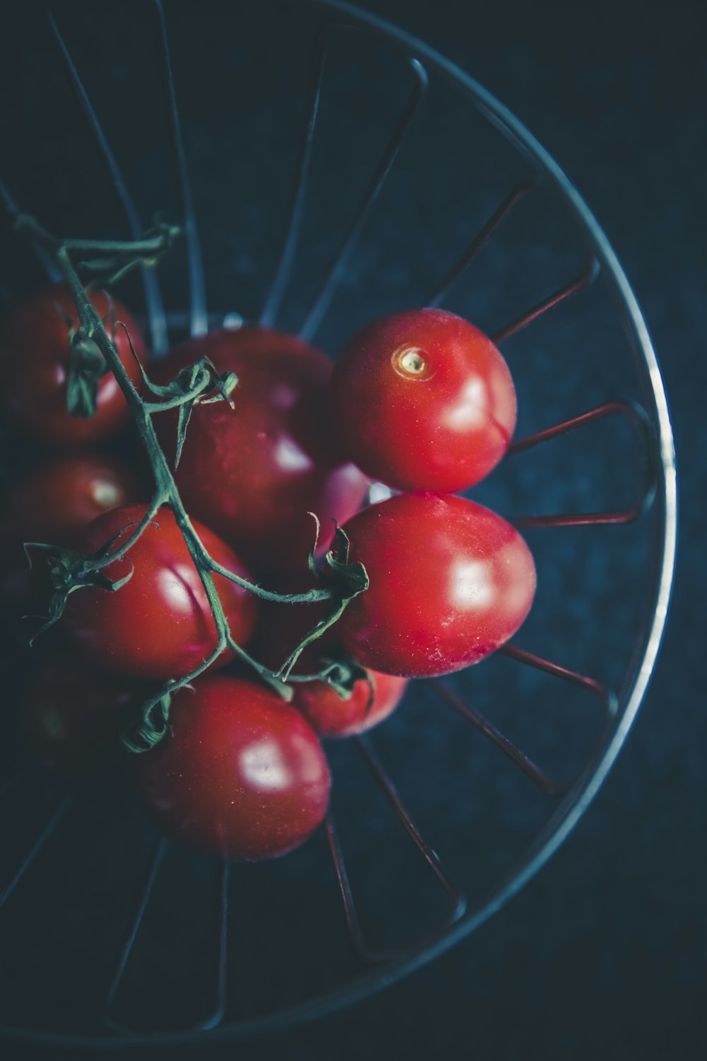 tomato cherry on bowl