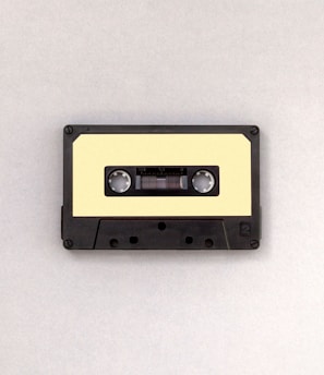 photo of black and brown cassette tape