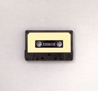 photo of black and brown cassette tape