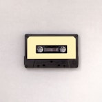 photo of black and brown cassette tape