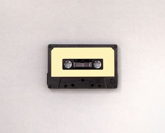 photo of black and brown cassette tape