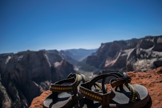 A picturesque outdoor scene featuring sandstone stepwear products on display.
