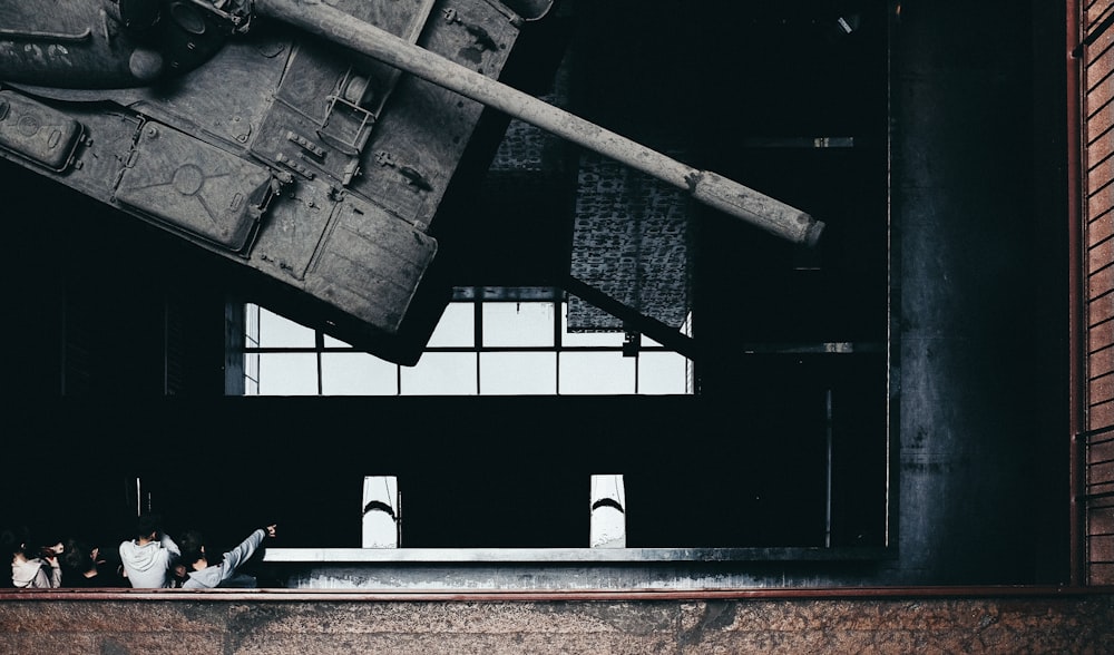 photo of tank hanging