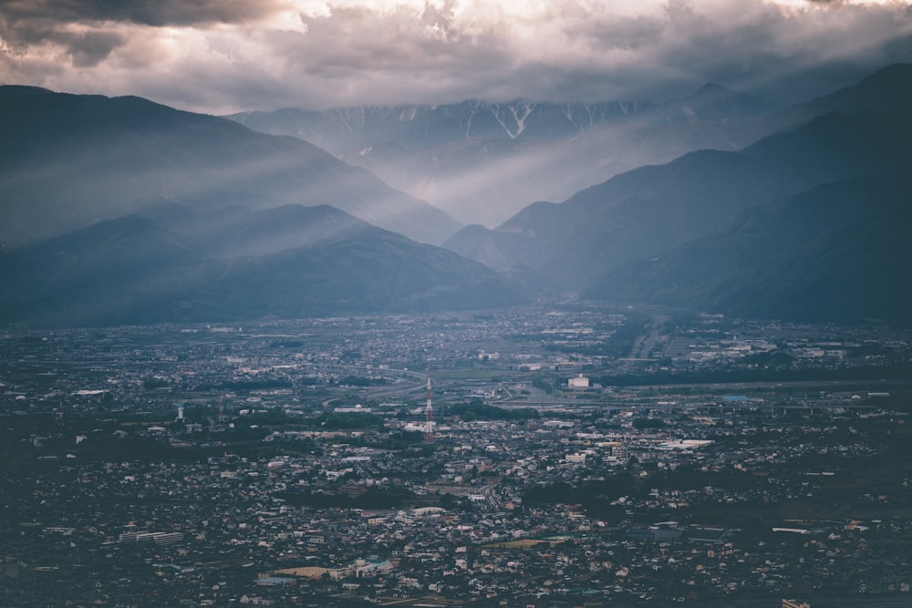 aerial view of city at daytime