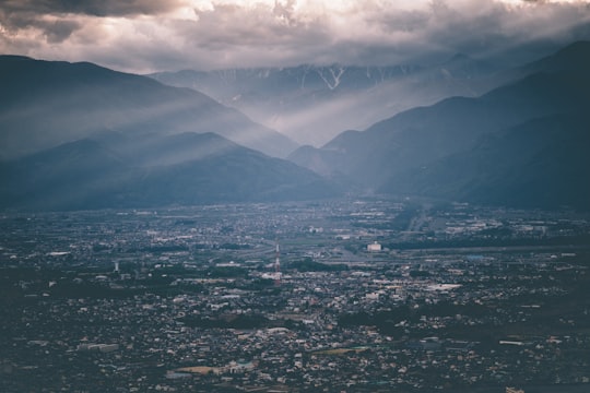 photo of Chiyoda Lake Mountain range near Lake Kawaguchi