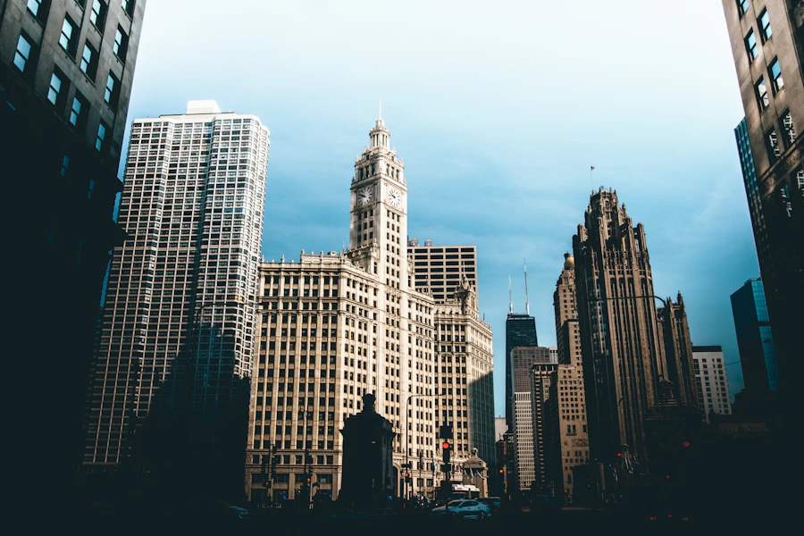 Ornamental detail on a Chicago high-rise facade
