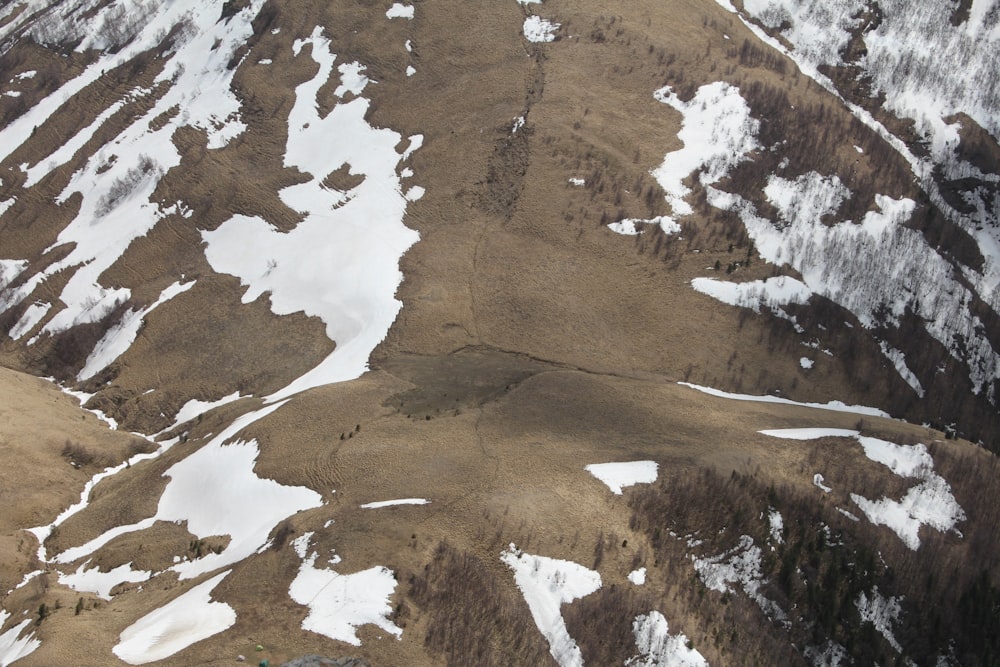 bird's-eye photography of mountain