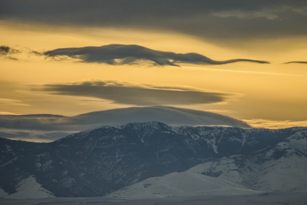 mountain covered with snow