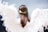 woman wearing white angel wings