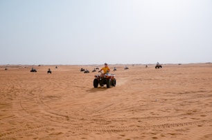 people riding ATV's
