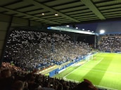 Fans interacting on their phones, sharing live reactions during a thrilling match.