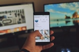 person holding smartphone