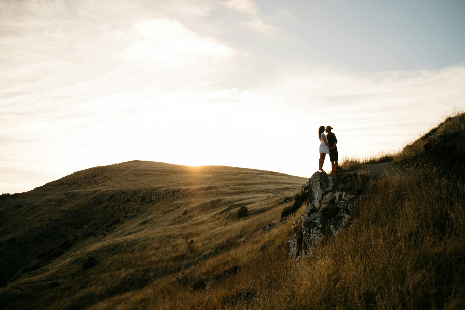 Fujifilm X-T2 + Fujifilm XF 23mm F1.4 R sample photo. Couple kissing on top photography