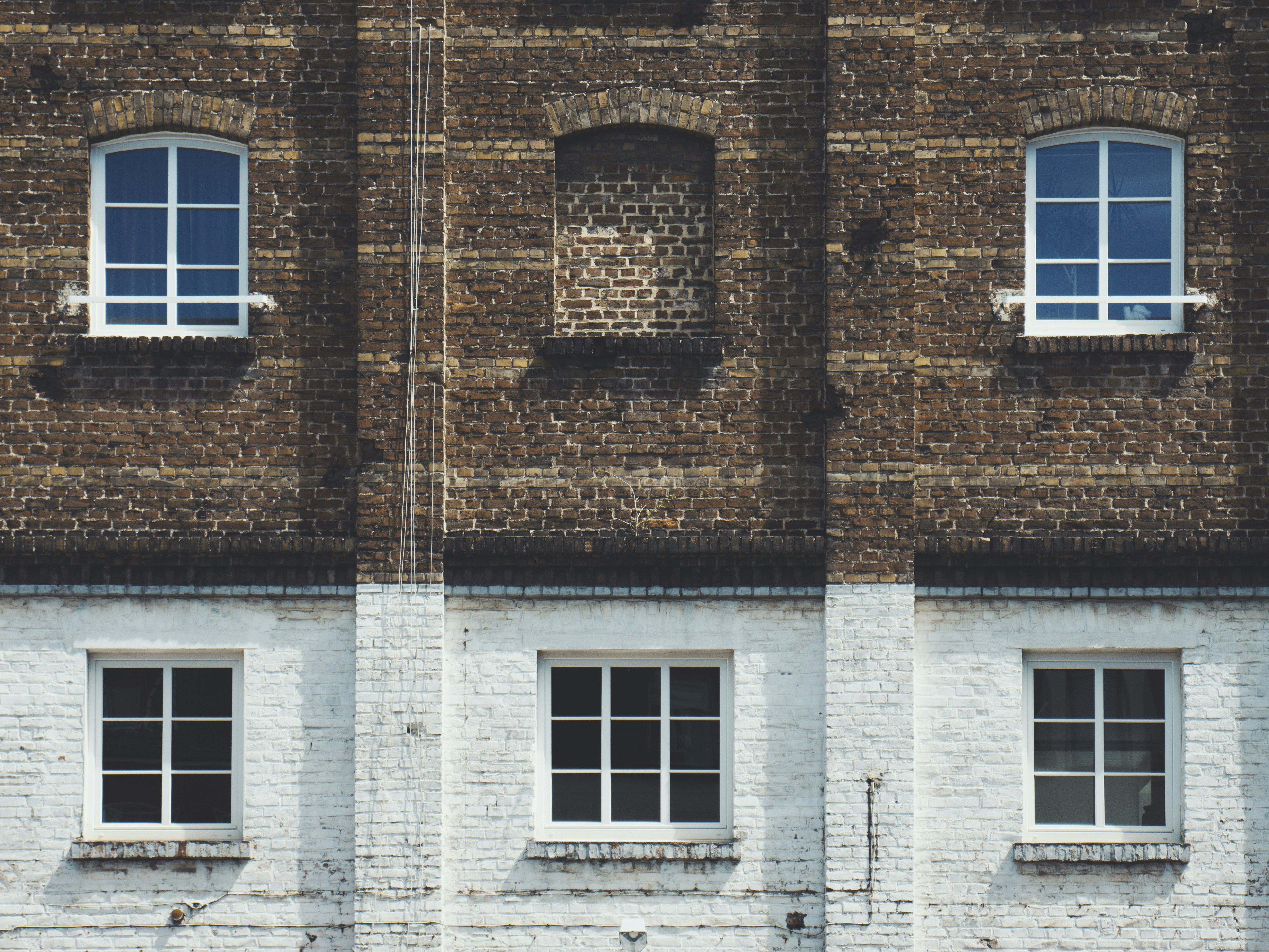 Brown house building