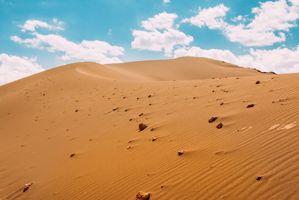 landscape photography of sand dunes