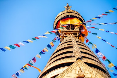 Swayambhunath - 从 Below, Nepal