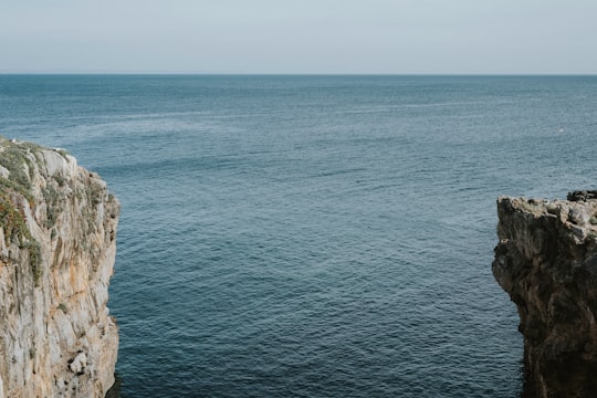 water between cliffs in Boca do Inferno Portugal
