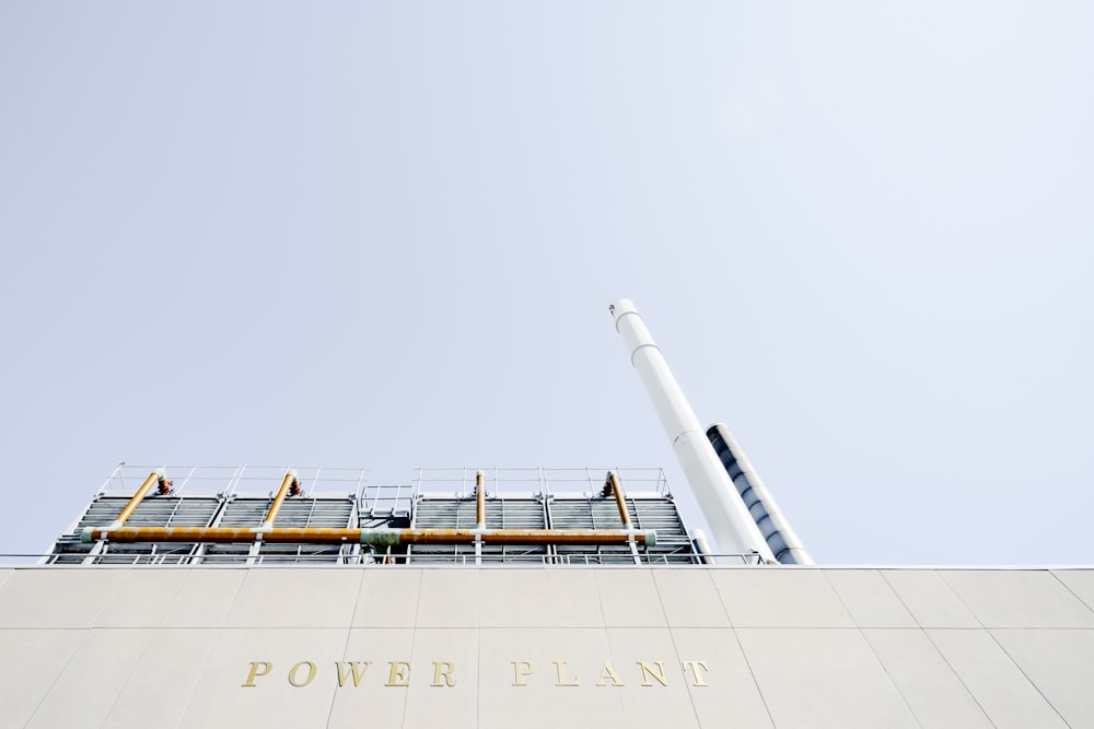 white and gray power plant