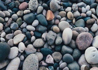 closeup photo of assorted-color stone lot