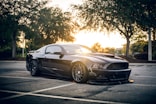 black Ford Mustang GT