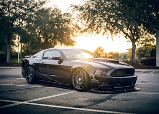 black Ford Mustang GT