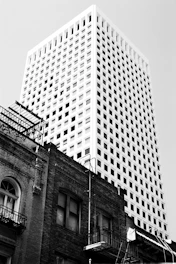 white and black concrete building