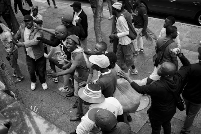 A video thumbnail showing a tense moment during a political confrontation.