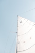 white boat sail