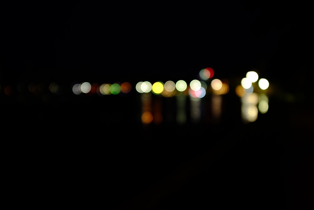 photo of bokeh lights