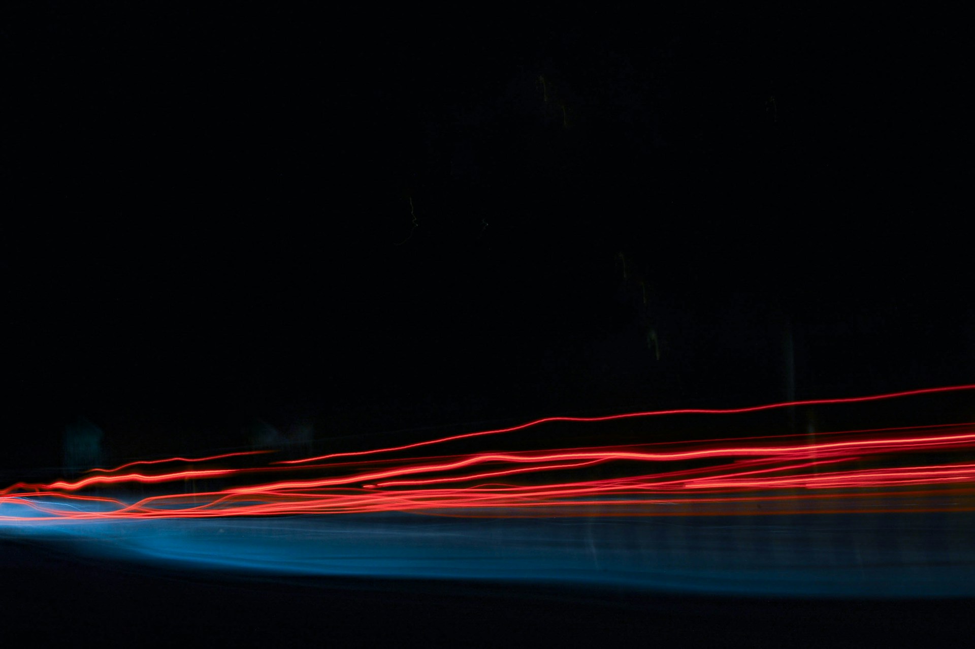 time lapse photo of red lights