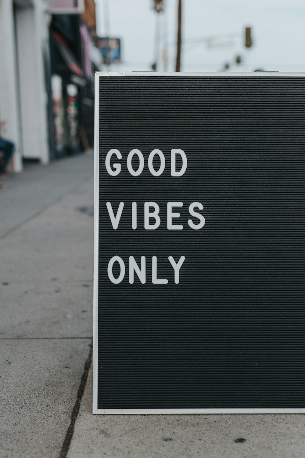 good vibes only text