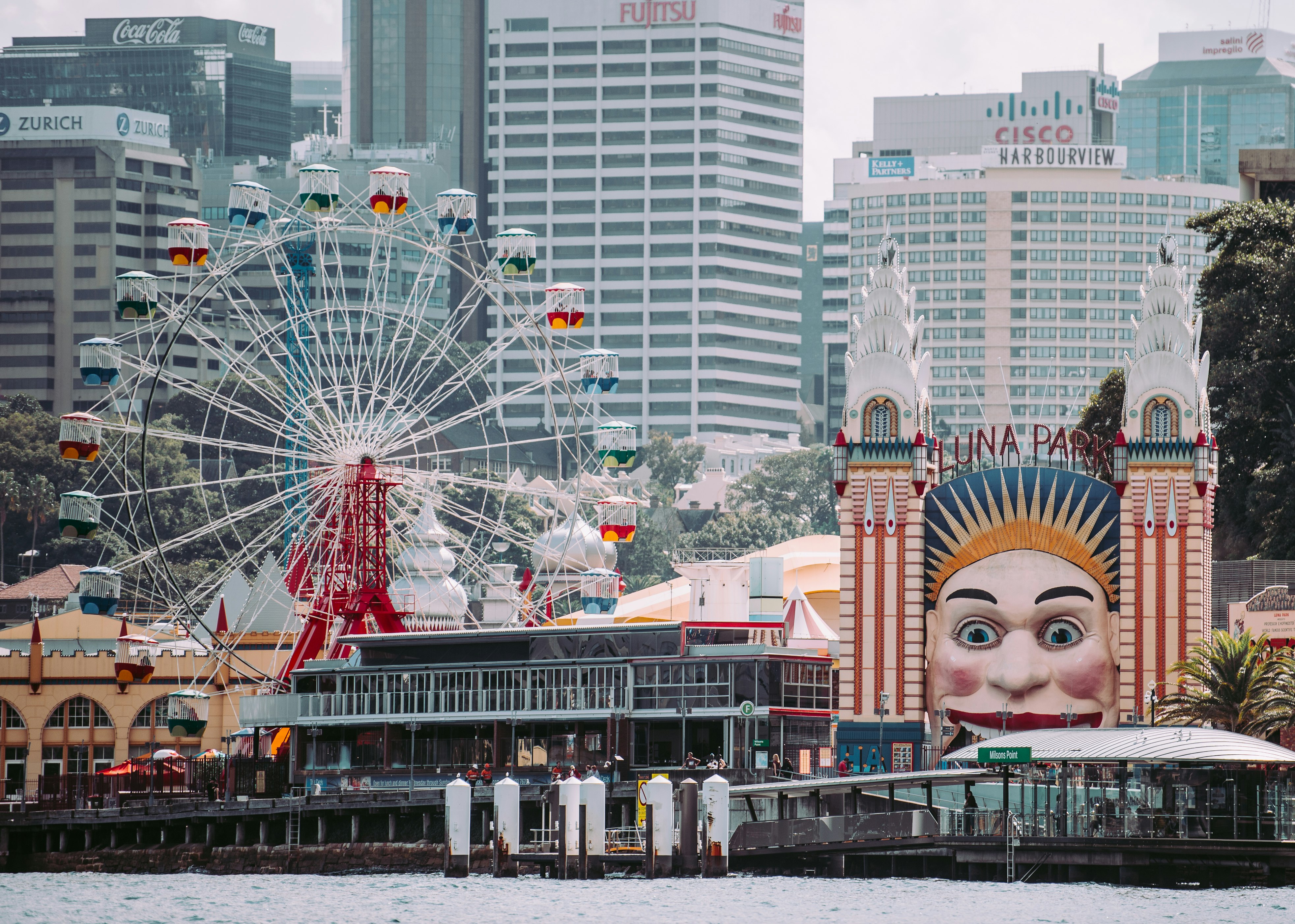 theme park during daytime