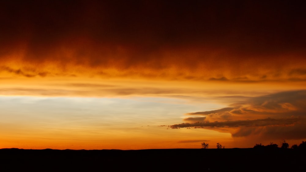 over the horizon photography during sunset