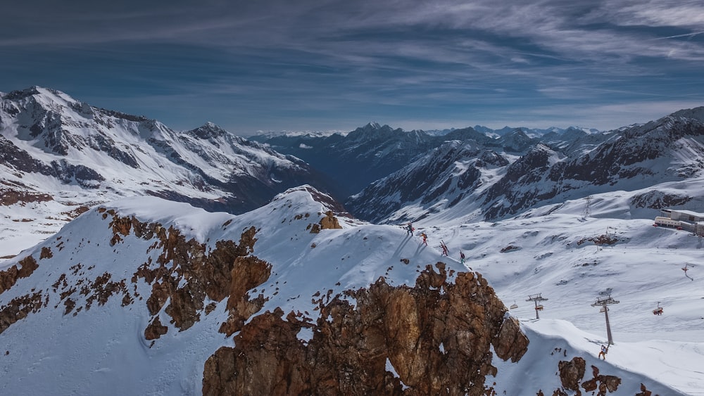 scenery of snow covered mountain