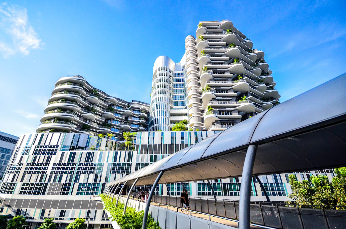 Modern skyline representing a target investment market