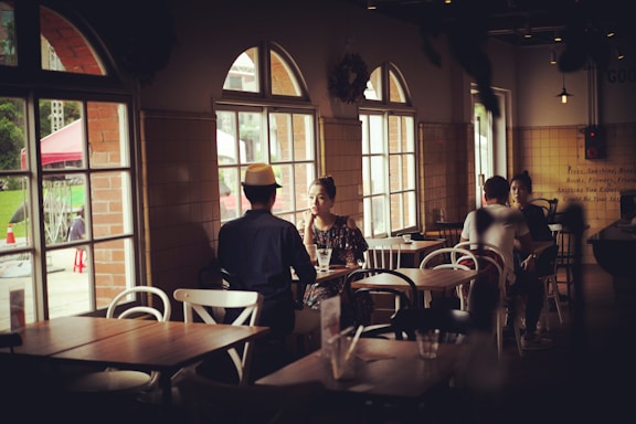 A welcoming café environment with customers enjoying their time.