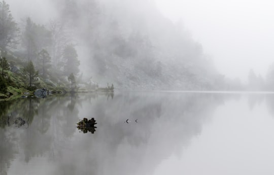 foggy mountain in Pic de Néouvielle France