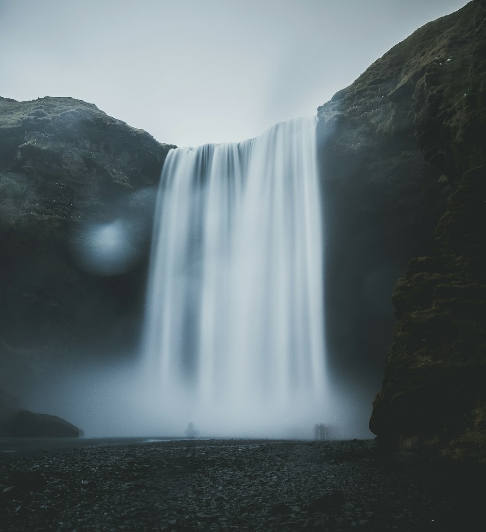 waterfalls in forest nature photography