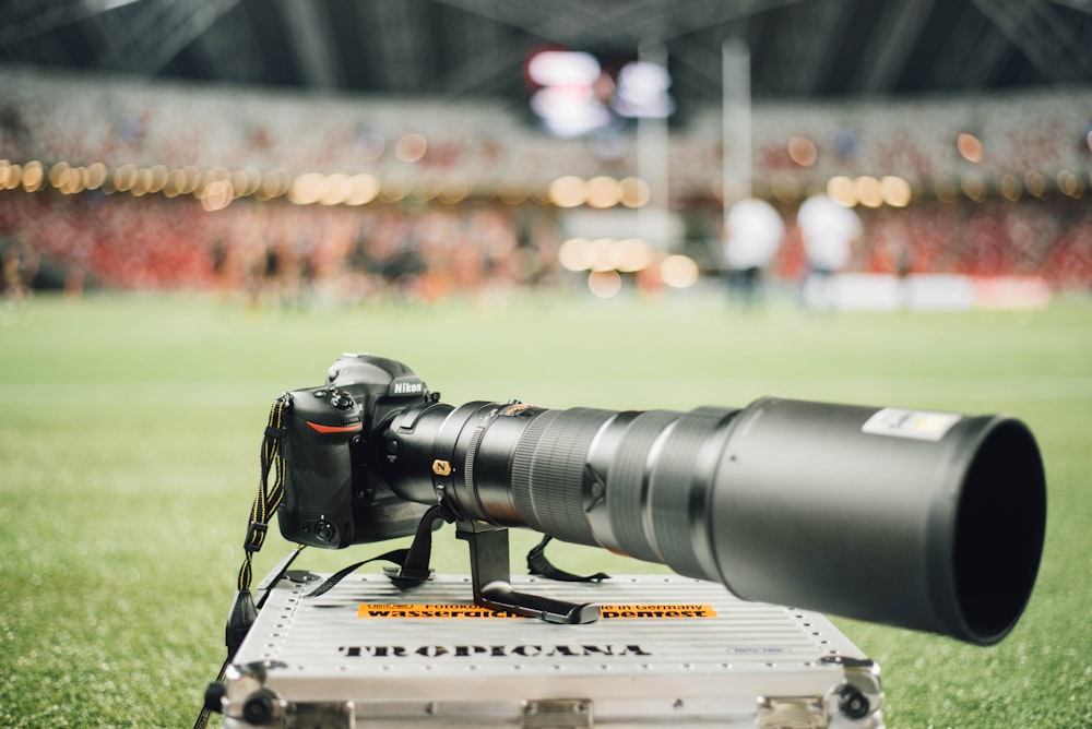 Flachfokusfotografie einer DSLR-Kamera