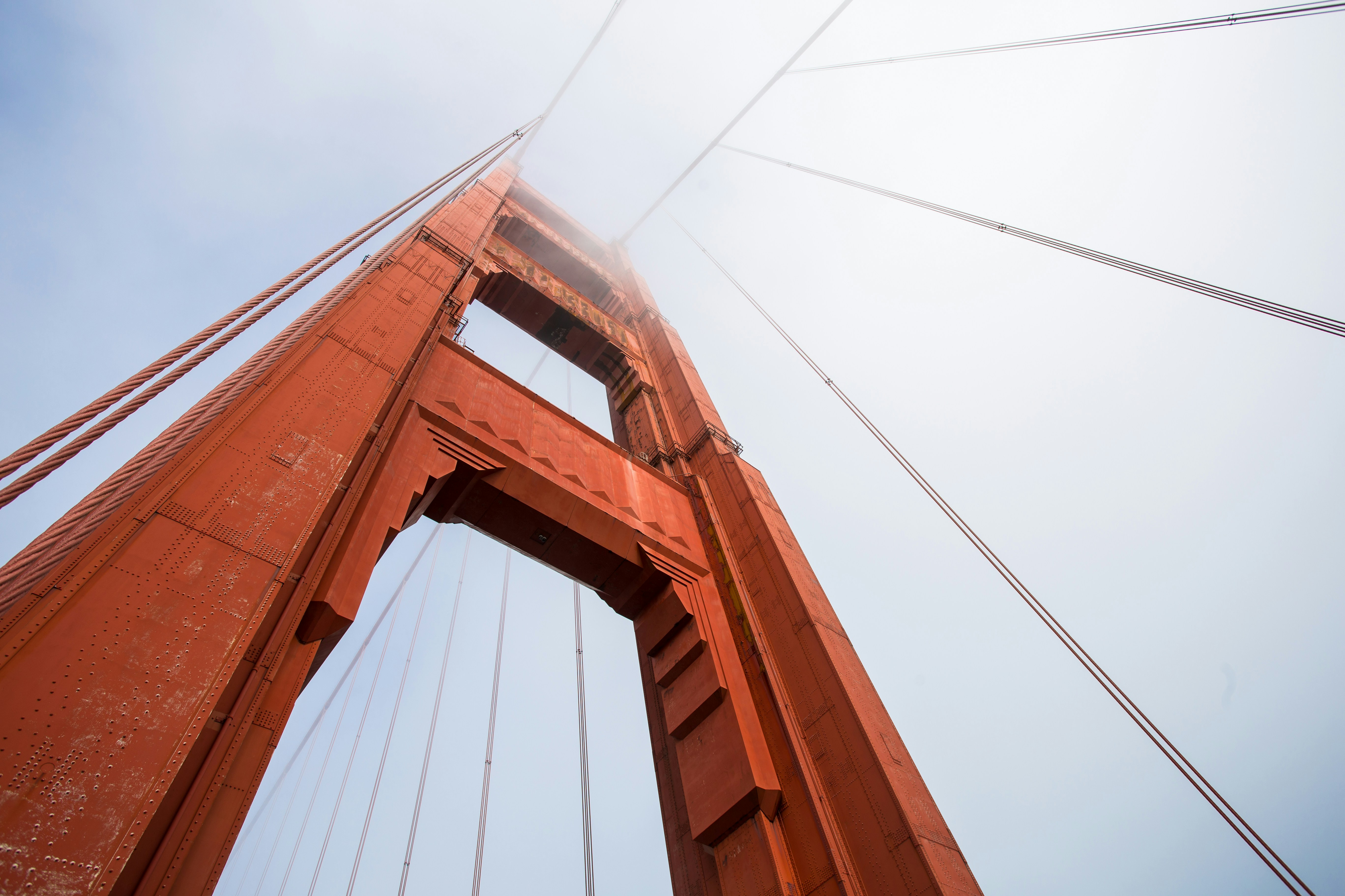 Beyond the fog there’s always blue sky hiding. Golden gate, San Francisco, California.