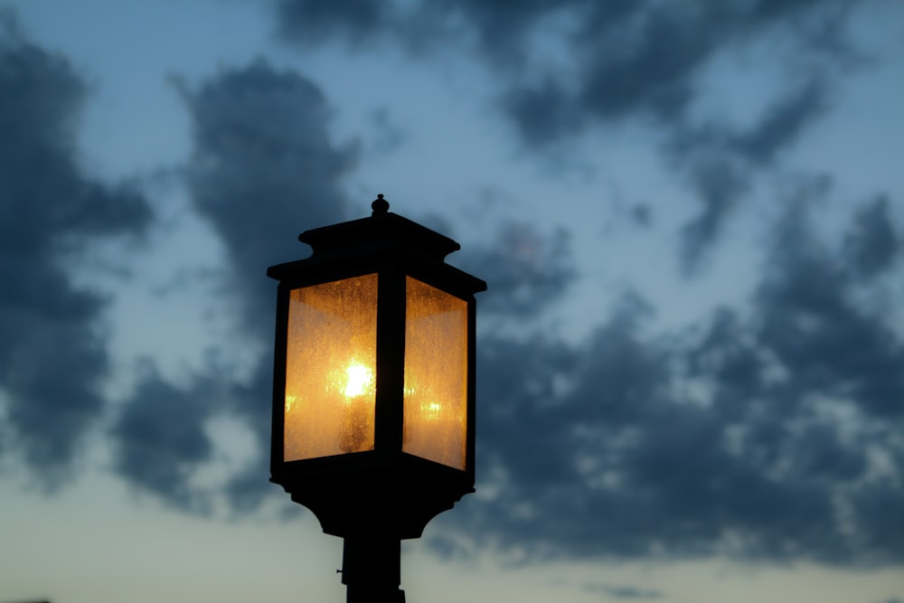street lamp during nighttime