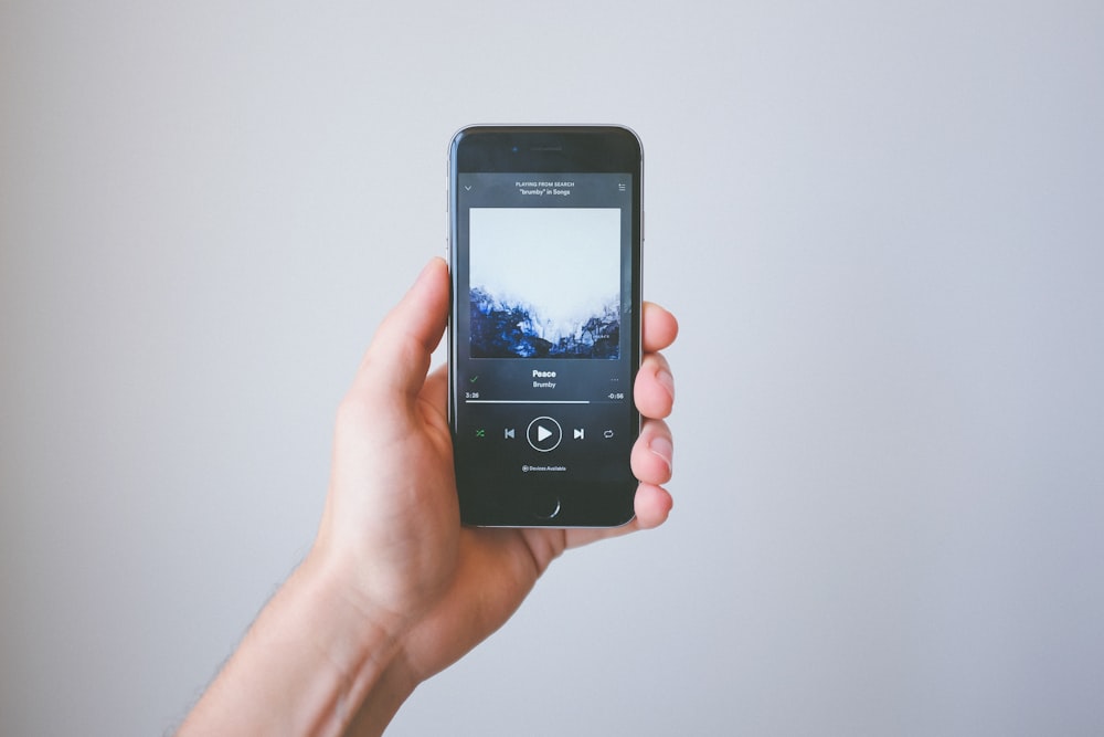 person holding space gray iPhone 6