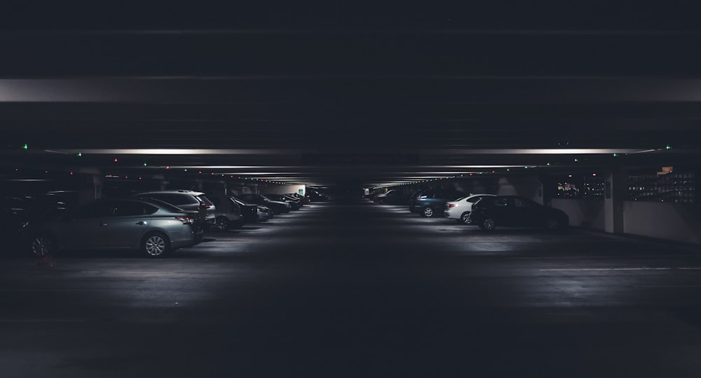 car under building