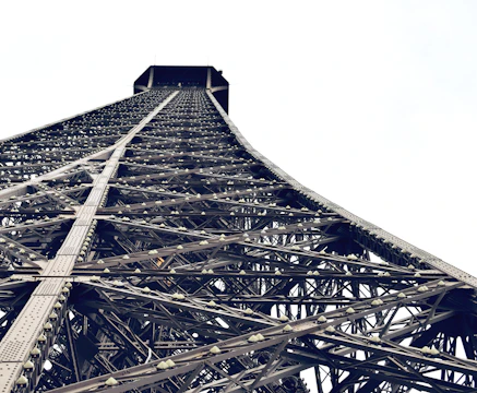 Close-up of metal scaffolding joints showing sturdy connections