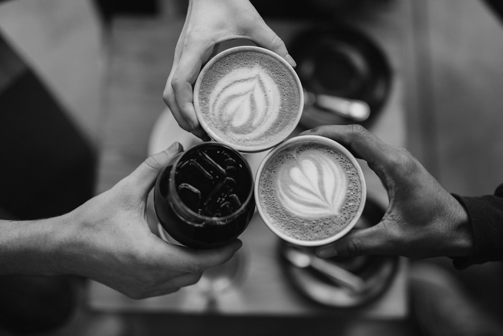 A barista pouring coffee