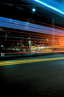 city time lapse during nighttime