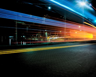 city time lapse during nighttime